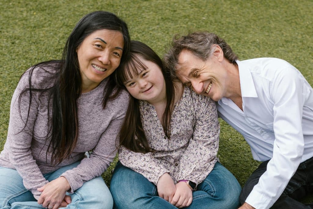 Family with an NDIS participant, representing personalized care and support for daily living through Meta Healthcare.